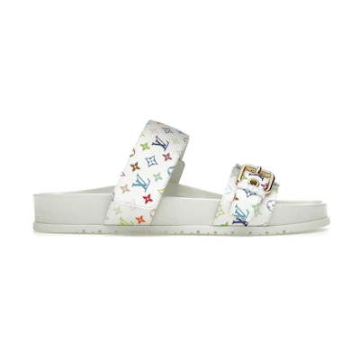 (W) LV Takashi Murakami Bom Dia Slides 'White'