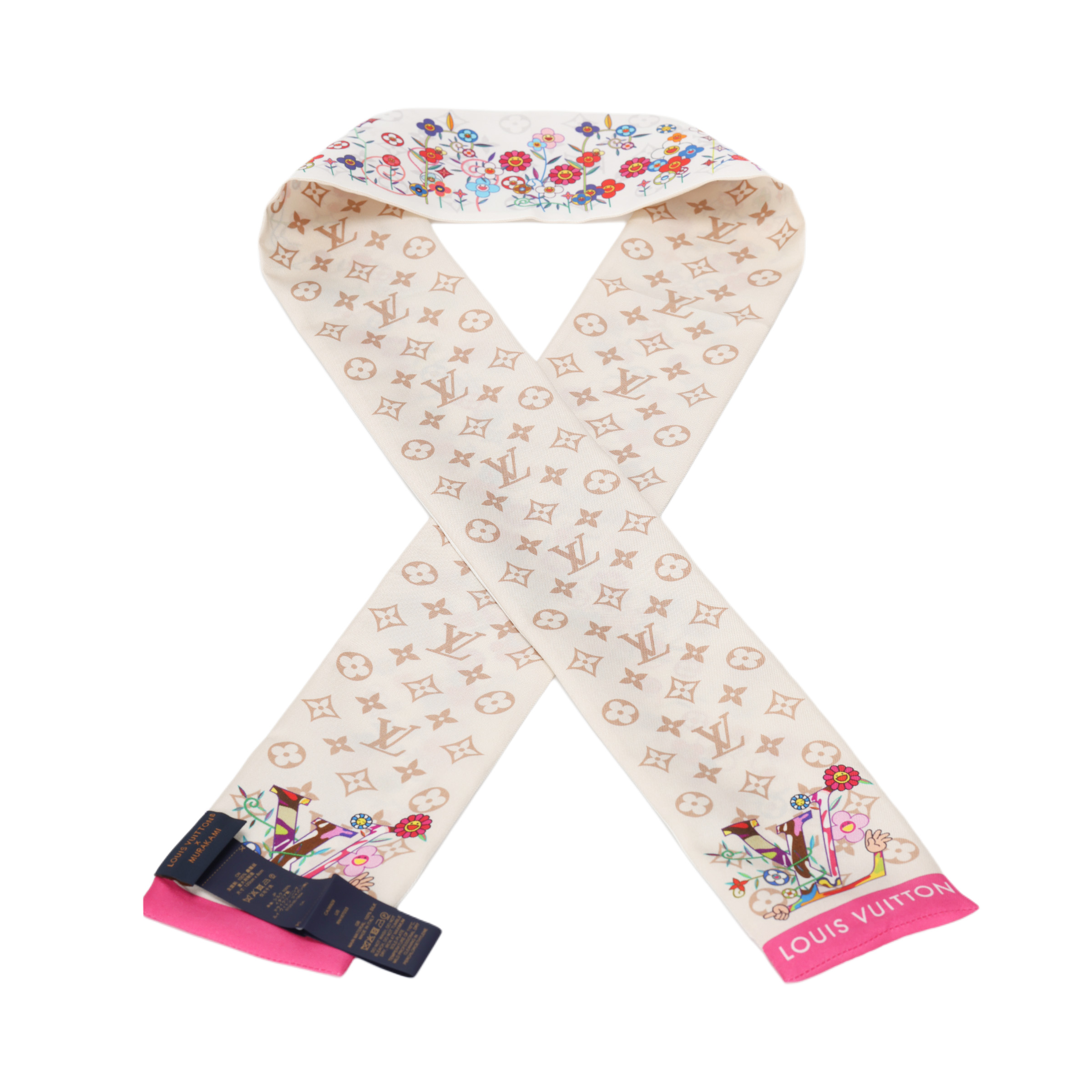Lookbook (W) ルイヴィトン x 村上隆 コラボ レディース ホワイト ヘッドバンド. M96165