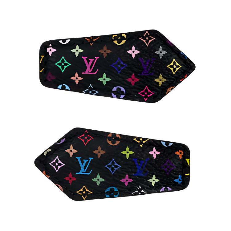 (Women) LOUIS VUITTON x Takashi Murakami Floral Canvas Hair Clip Black  Accessory M02497