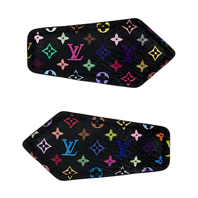 (Women) LOUIS VUITTON Takashi Murakami Floral Canvas Hair Clip Black Accessory M02497