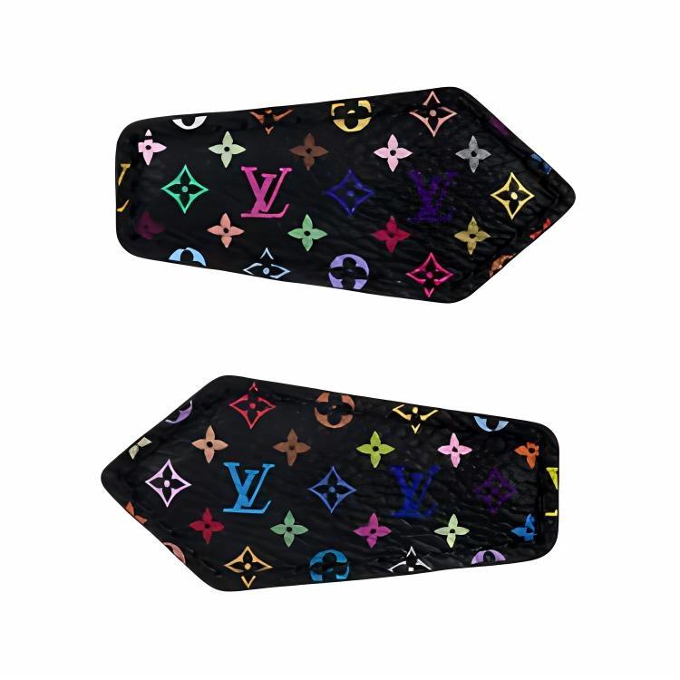 Order (W) ルイ・ヴィトン x 村上隆 フローラルキャンバス ヘアクリップ ブラック アクセサリー M02497