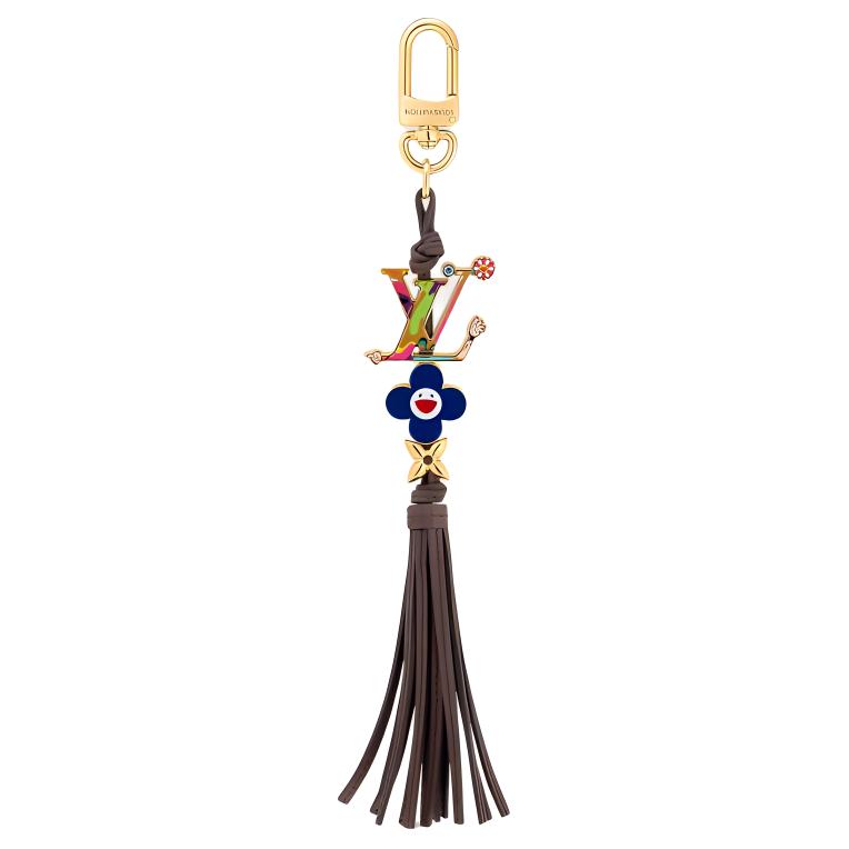 (Women) Louis Vuitton x Takashi Murakami Keychain Brown  Monogram Design. M02462