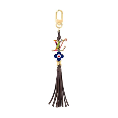 (Women) Louis Vuitton Takashi Murakami Keychain Brown Monogram Design. M02462
