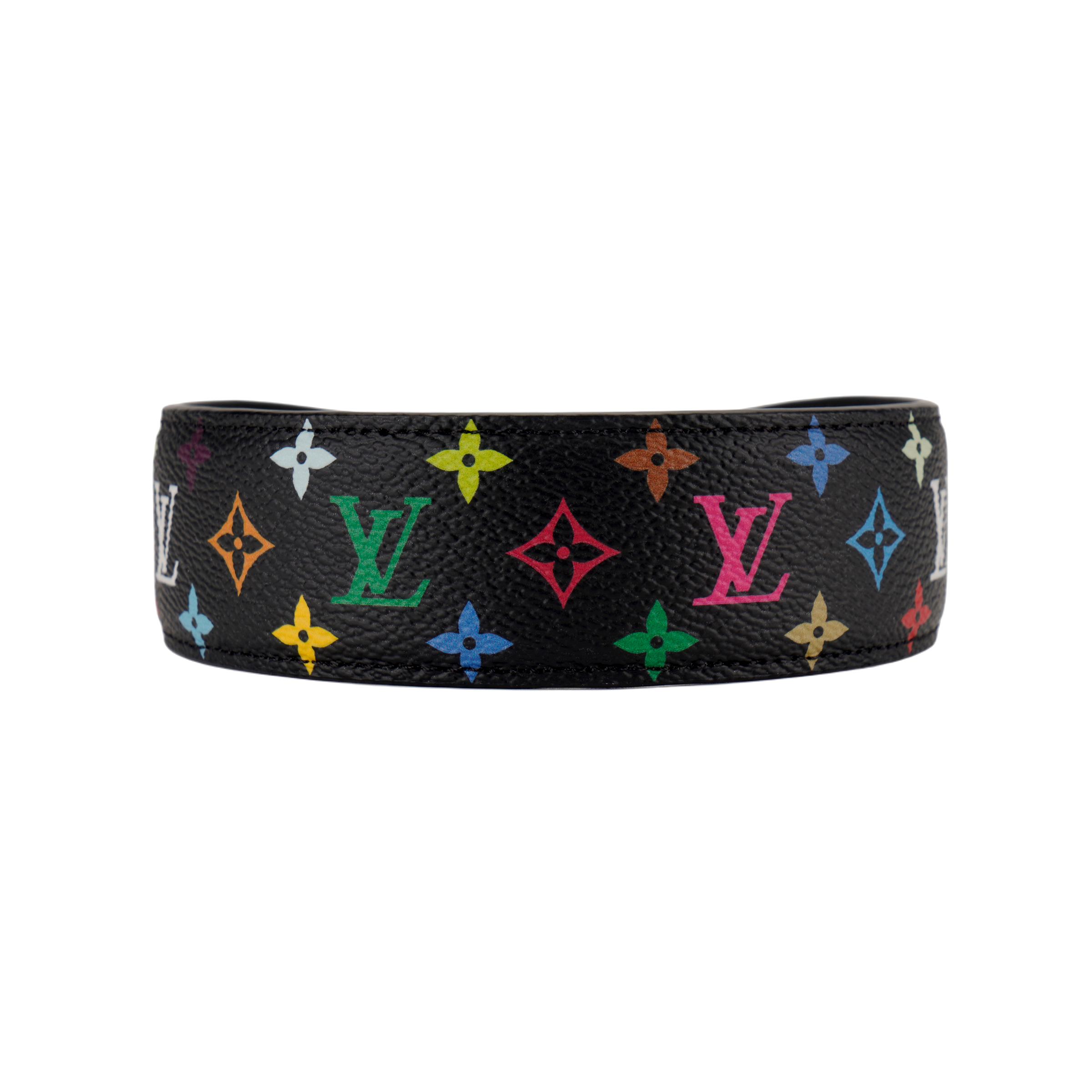 (Women) LOUIS VUITTON x Takashi Murakami Monogram Leather Headband  Black M96121