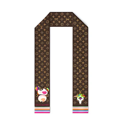 (Women) Louis Vuitton Takashi Murakami Panda Logo Headband Brown - . M96083