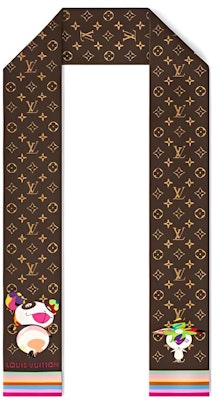 (Women) Louis Vuitton x Takashi Murakami Panda Logo Headband Brown - . M96083 Order (Women) Louis Vuitton x Takashi Murakami Panda Logo Headband Brown - . M96083