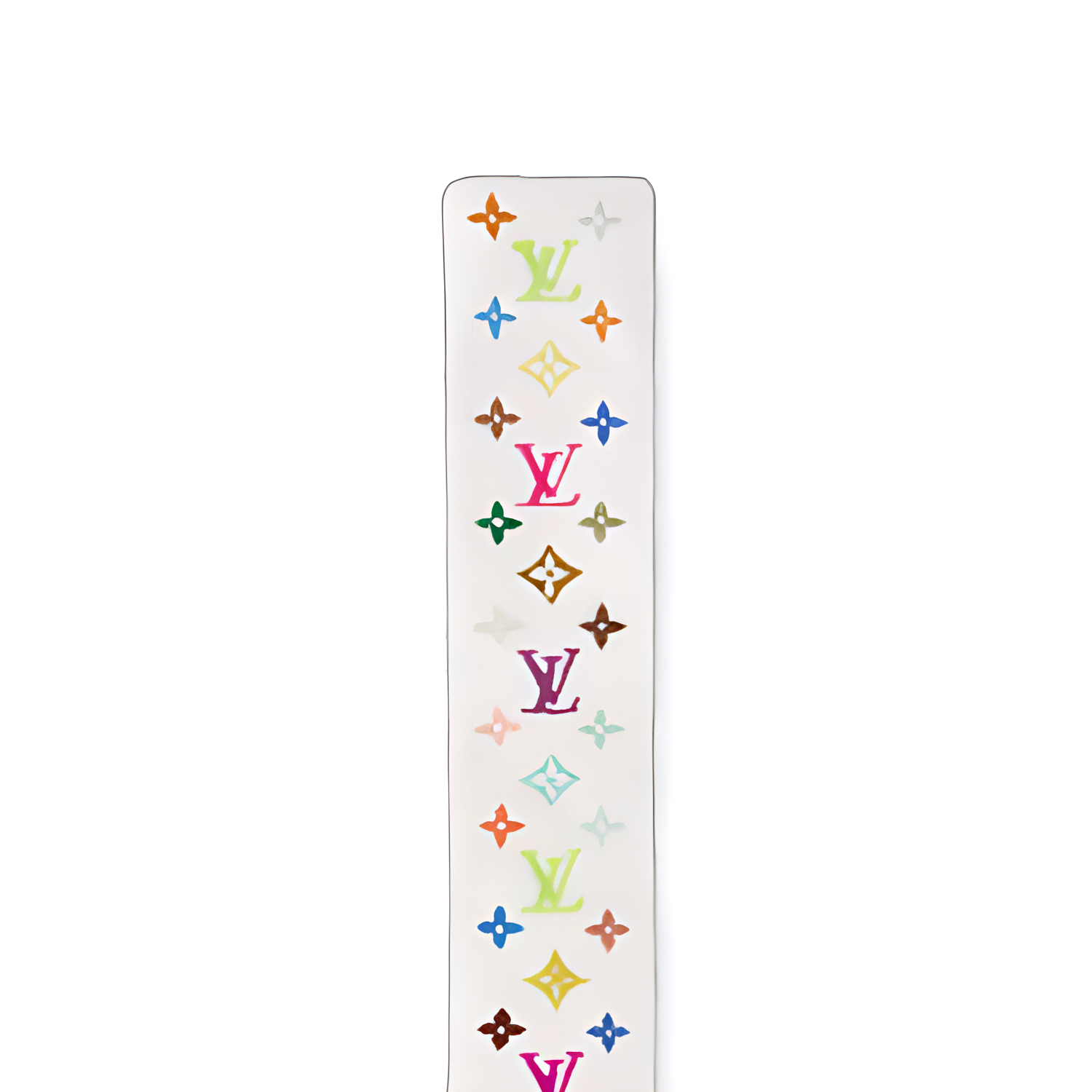 (Women) LOUIS VUITTON Takashi Murakami Pattern Print  White Wool Scarf. M96283 圖 3