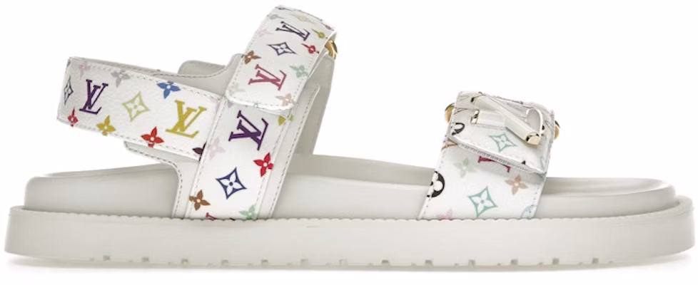 (W) Louis Vuitton x Takashi Murakami Sunset Sandalen ''Wit'' 1AGXEQ Buy (W) Louis Vuitton x Takashi Murakami Sunset Sandalen ''Wit'' 1AGXEQ