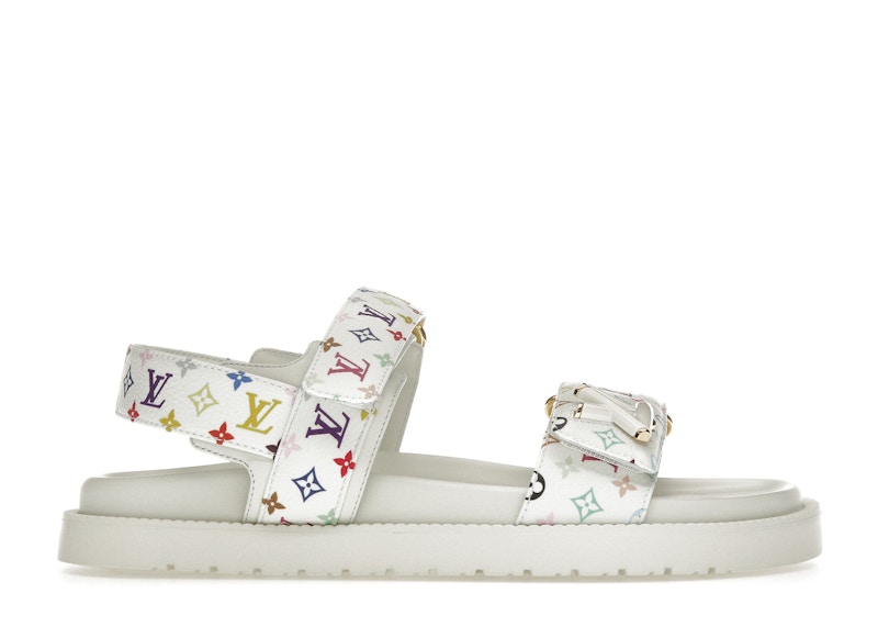 (Women) Louis Vuitton x Takashi Murakami Sunset Sandals 'White' 1AGXEQ