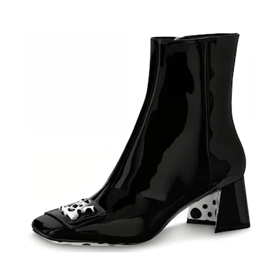 (W) LV YAYOI KUSAMA 55mm Heeled Boots 'Black'