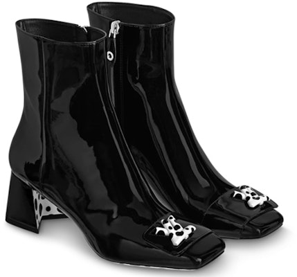 (Women) Louis Vuitton x YAYOI KUSAMA 55mm Heeled Boots 'Black' 1AB9OF Order (Women) Louis Vuitton x YAYOI KUSAMA 55mm Heeled Boots 'Black' 1AB9OF