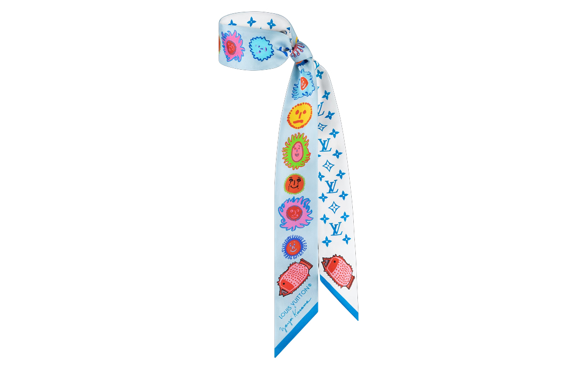 Lookbook (Women) LOUIS VUITTON x Yayoi Kusama FACES Headband Women’s Blue White M78313