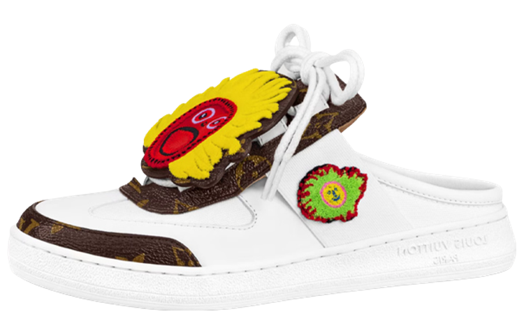 Buy (W) ルイ・ヴィトン x 草間彌生 モノグラムミュール (白) 1ABD7C