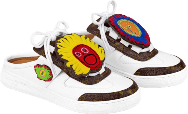 (Women) Louis Vuitton x YAYOI KUSAMA Mules 'White with Logo and Monogram' 1ABD7C Lookbook (Women) Louis Vuitton x YAYOI KUSAMA Mules 'White with Logo and Monogram' 1ABD7C