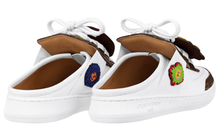 Shop (W) ルイ・ヴィトン x 草間彌生 モノグラムミュール (白) 1ABD7C