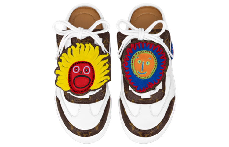 Purchase (W) ルイ・ヴィトン x 草間彌生 モノグラムミュール (白) 1ABD7C