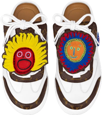 (Women) Louis Vuitton x YAYOI KUSAMA Mules 'White with Logo and Monogram' 1ABD7C Purchase (Women) Louis Vuitton x YAYOI KUSAMA Mules 'White with Logo and Monogram' 1ABD7C