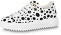 (W) Louis Vuitton x YAYOI KUSAMA Kasut 'Putih dengan Bintik Hitam' 1AB9VA