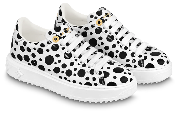 Lookbook (W) ルイ・ヴィトン x 草間彌生 ドット柄スニーカー (白/黒) 1AB9VA