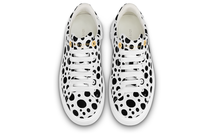 Purchase (W) ルイ・ヴィトン x 草間彌生 ドット柄スニーカー (白/黒) 1AB9VA