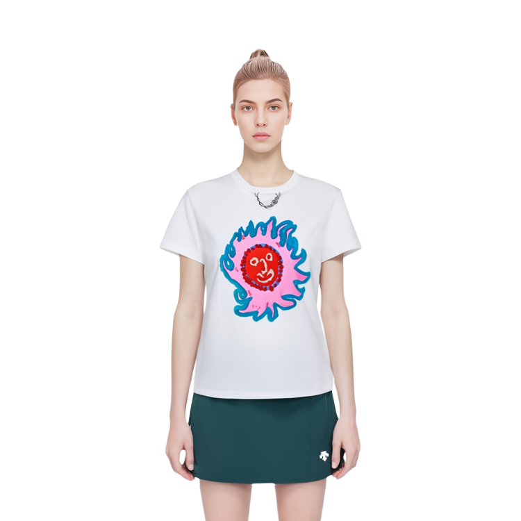 (Women) LOUIS VUITTON Yayoi Kusama Solar Badge Pullover SS23  White T-Shirt 1AB869 圖 3