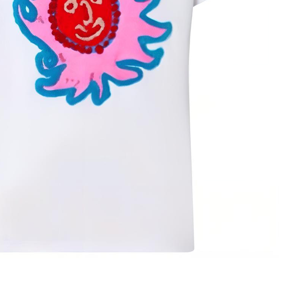 (Women) LOUIS VUITTON Yayoi Kusama Solar Badge Pullover SS23  White T-Shirt 1AB869 圖 7