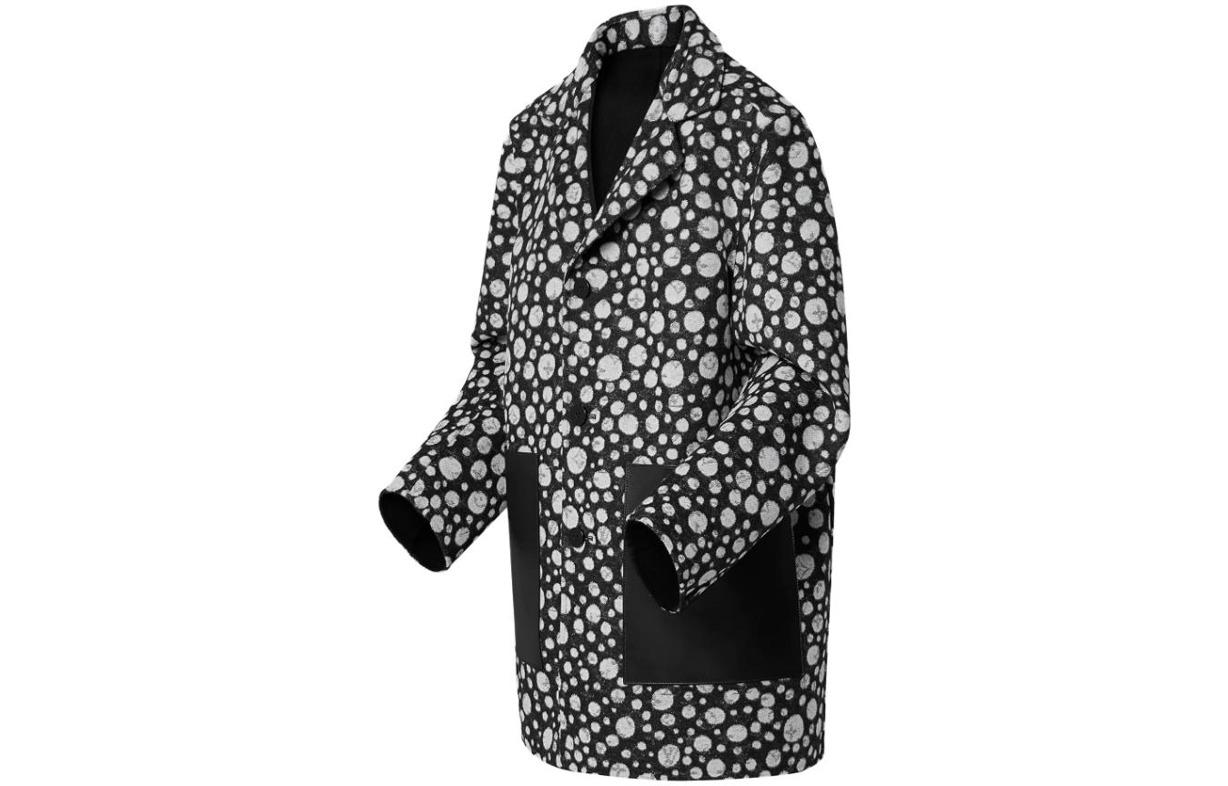 Lookbook (W) 路易威登 x 草間彌生 2023春夏款黑色長袖大衣 1AB6JT