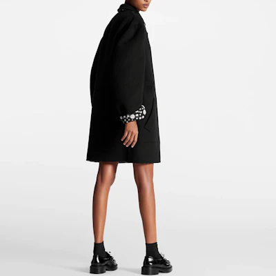 (W) 路易威登 x 草間彌生 2023春夏款黑色長袖大衣 1AB6JT Details for (W) 路易威登 x 草間彌生 2023春夏款黑色長袖大衣 1AB6JT