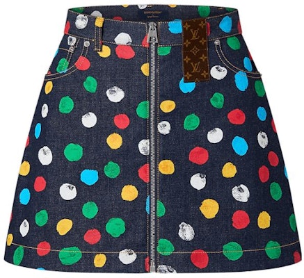 (W) 루이 비통 x 야요이 쿠사마 SS23 페인티드 도트 데님 미니스커트 여성 블랙 1AB7PI Buy (W) 루이 비통 x 야요이 쿠사마 SS23 페인티드 도트 데님 미니스커트 여성 블랙 1AB7PI