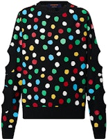 (Women) LOUIS VUITTON x Yayoi Kusama SS23 Painted Dots Crewneck Sweater Black . 1AB82X (Women) LOUIS VUITTON x Yayoi Kusama SS23 Painted Dots Crewneck Sweater Black . 1AB82X