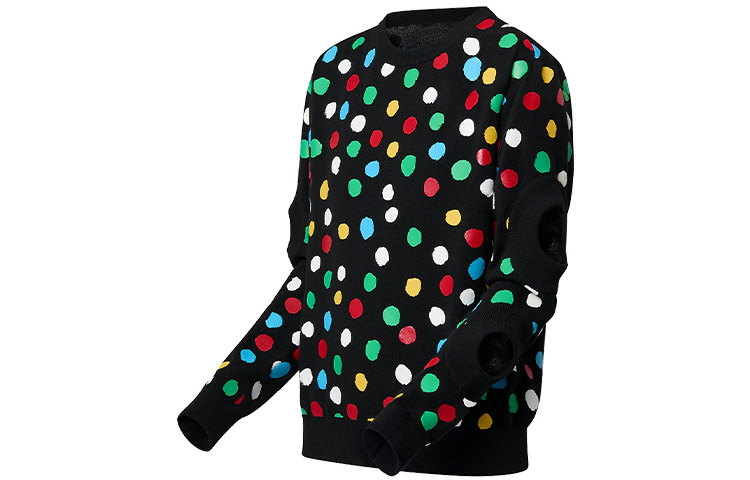 Shop (Women) LOUIS VUITTON x Yayoi Kusama SS23 Painted Dots Crewneck Sweater Black . 1AB82X