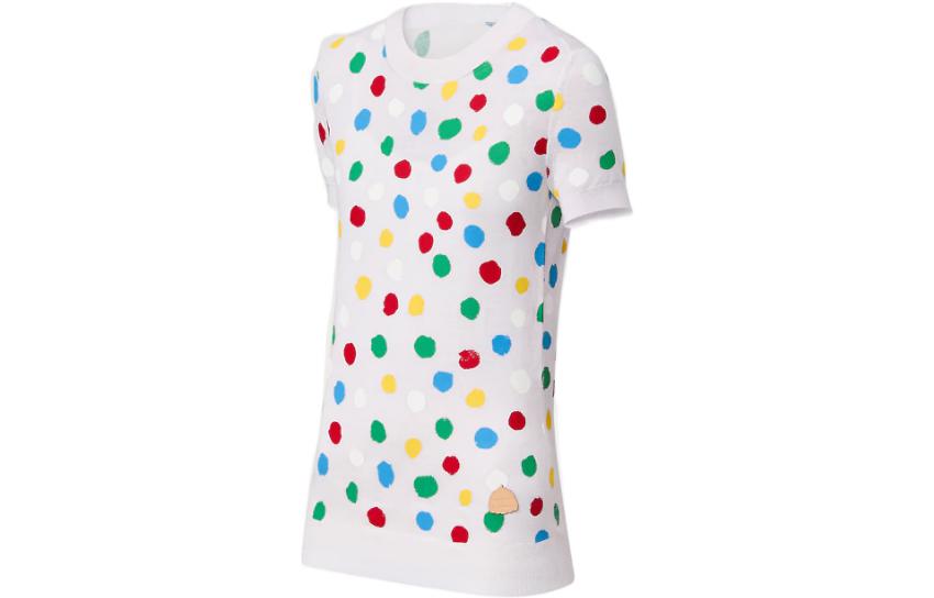 Shop (Women) LOUIS VUITTON x Yayoi Kusama SS23 Painted Dots  Knit Tee White 1AB886