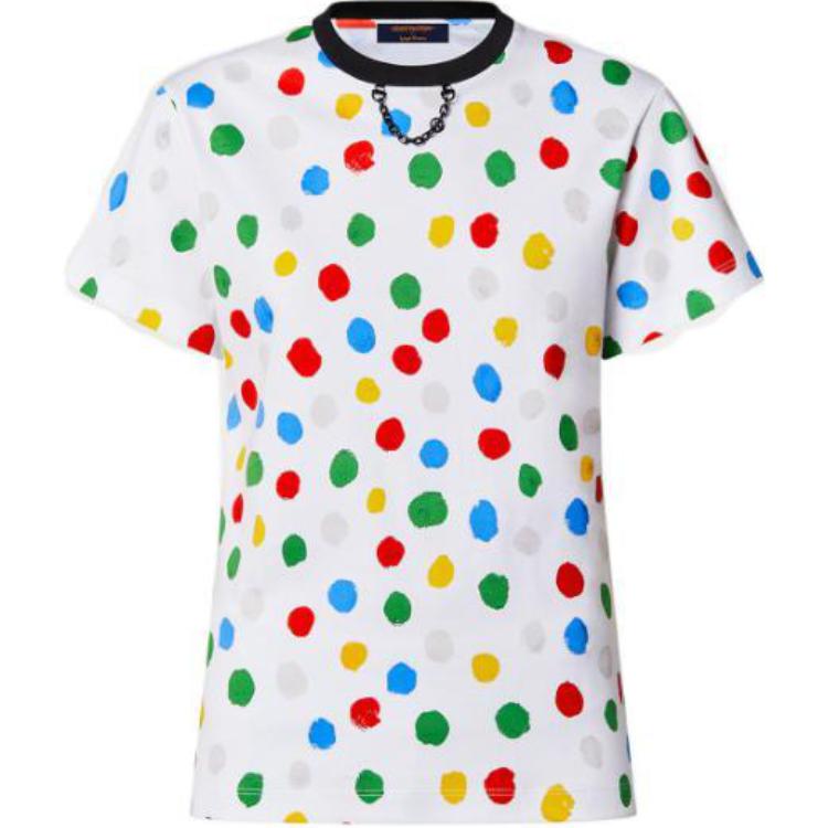 (Women) LOUIS VUITTON x Yayoi Kusama SS23 Polka Dot Tee White  Exclusive. 1AB90E
