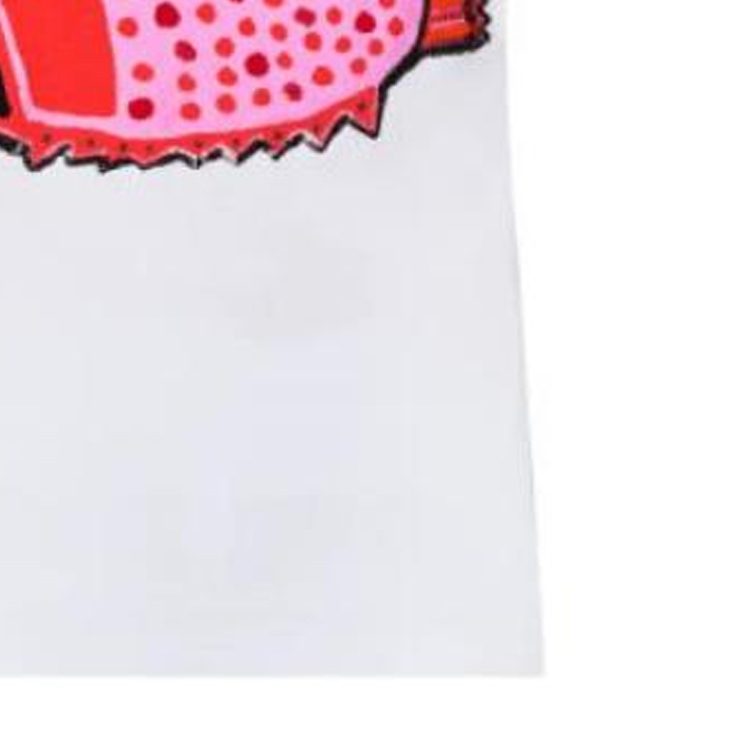 Details for (Women) LOUIS VUITTON x Yayoi Kusama SS23 White  T-Shirt with Fish Badge Detail 1AB86H