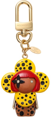 (Women) Louis Vuitton x Yayoi Kusama Vivienne Keychain Yellow Exclusive. M01146 Lookbook (Women) Louis Vuitton x Yayoi Kusama Vivienne Keychain Yellow Exclusive. M01146