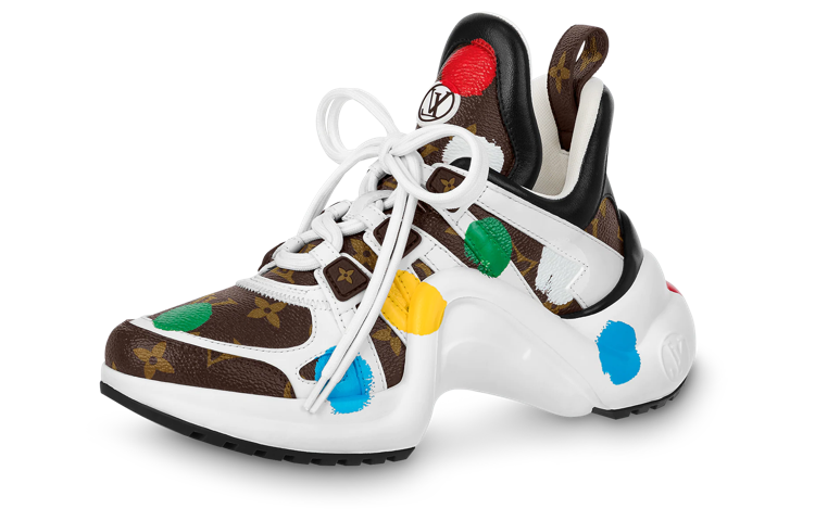 (W) LV YK Academy Archlight Sneakers 'White with Colorful Dots'
