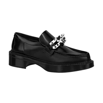 (W) LV YK Academy Loafers 'Black with White'