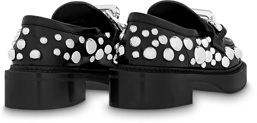 (W) Louis Vuitton x YK Academy Loafers ''Schwarz mit Weißen Punkten'' 1AB9KB Lookbook (W) Louis Vuitton x YK Academy Loafers ''Schwarz mit Weißen Punkten'' 1AB9KB