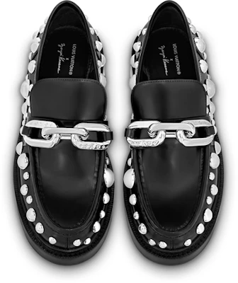 (W) Louis Vuitton x YK Academy Loafers ''Schwarz mit Weißen Punkten'' 1AB9KB Shop (W) Louis Vuitton x YK Academy Loafers ''Schwarz mit Weißen Punkten'' 1AB9KB