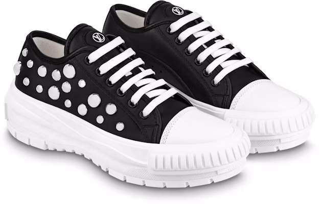 (W) Louis Vuitton x YK Academy Sneakers 'Hitam dengan Bintik Putih' 1AB9LU Order (W) Louis Vuitton x YK Academy Sneakers 'Hitam dengan Bintik Putih' 1AB9LU
