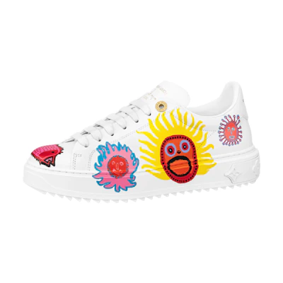 (W) LV YK ACADEMY Time Out Sneakers 'White with Icons'
