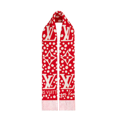 (Women) LOUIS VUITTON YK Infinity Dots Scarf Limited Edition. M78306