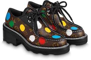 (W) Louis Vuitton Yayoi Kusama x Beaubourg Derby 'Coklat' 1AB9MP Lookbook (W) Louis Vuitton Yayoi Kusama x Beaubourg Derby 'Coklat' 1AB9MP