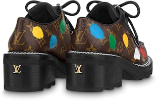 (W) Louis Vuitton Yayoi Kusama x Beaubourg Derby 'Coklat' 1AB9MP Shop (W) Louis Vuitton Yayoi Kusama x Beaubourg Derby 'Coklat' 1AB9MP