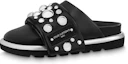 Buy (W) Louis Vuitton Yayoi Kusama x Mules Cuir Noir ''Pantoufle de Mode'' 1AB9KM
