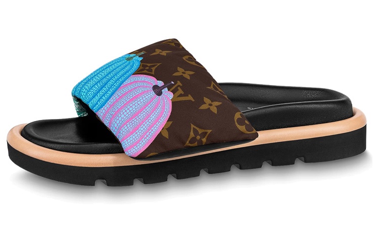 (Women) Louis Vuitton Yayoi Kusama x Pillow Slide 'Brown' 1ABD8X