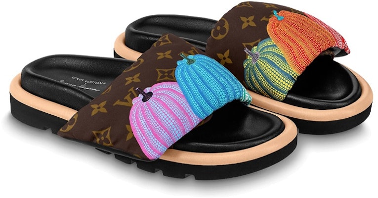 (Women) Louis Vuitton Yayoi Kusama x Pillow Slide 'Brown' 1ABD8X Lookbook (Women) Louis Vuitton Yayoi Kusama x Pillow Slide 'Brown' 1ABD8X