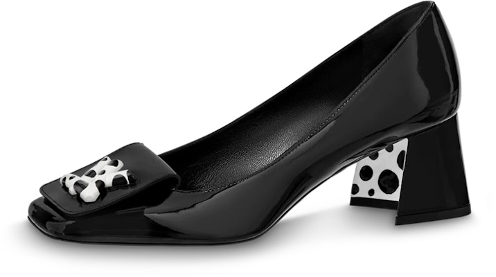 (Women) Louis Vuitton Yayoi Kusama x Shake High Heels 'Black Leather' 1AB9P2 Buy (Women) Louis Vuitton Yayoi Kusama x Shake High Heels 'Black Leather' 1AB9P2