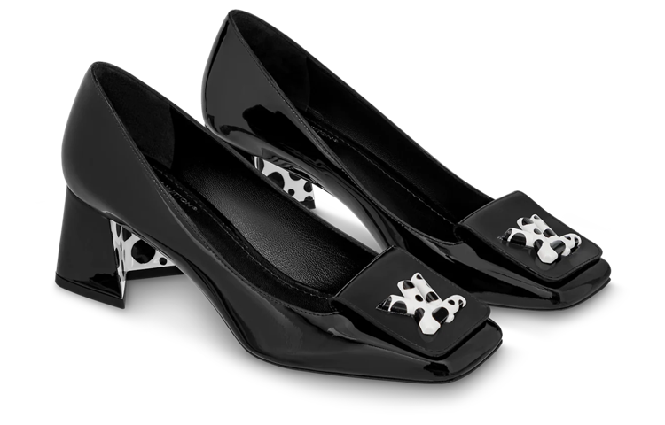 Order (W) ルイ・ヴィトン 草間彌生 コラボ シェイクヒール (黒革) 1AB9P2