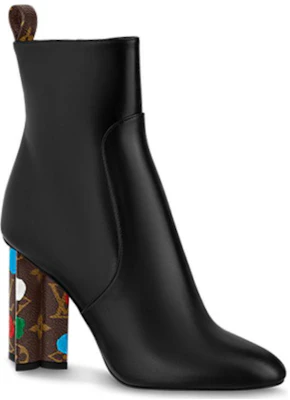 (Women) Louis Vuitton Yayoi Kusama x Silhouette Ankle Boot 'Black Leather Zip' 1AB9NW Order (Women) Louis Vuitton Yayoi Kusama x Silhouette Ankle Boot 'Black Leather Zip' 1AB9NW